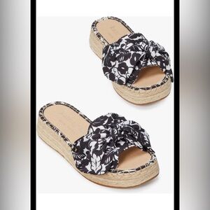 Kate Spade Women's lucie espadrille platform slide sandal 5.5